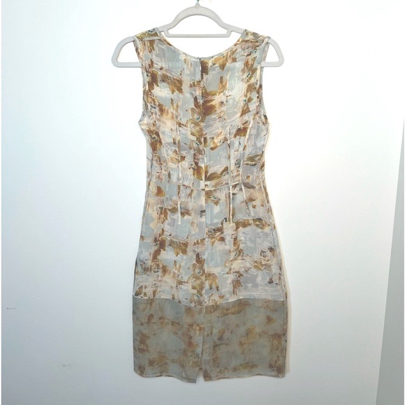 ALLSAINTS,Soft Blue with a Painterly Pattern printed in Italy 100% Silk, EUC - Picture 1 of 16